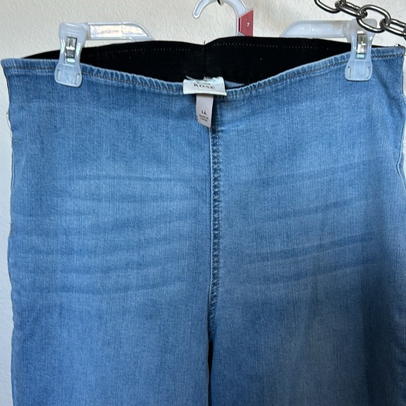 Knox Rose elastic waist flare jeans 14 women’s - Picture 4 of 7